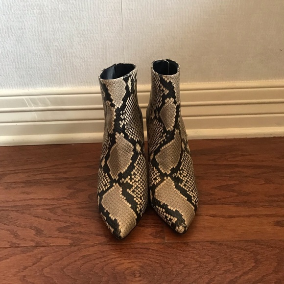 Chelsea & Violet Snake-Print Boots - Picture 2 of 7